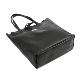   MiaMore 01-014 Z  világosbarna női bőr válltáska, shopper 40 x 38 x 13 cm