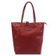 MiaMore 01-014 Z bordó női bőr válltáska 40 x 38 x 13 cm 