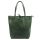MiaMore 01-014 Z khaki női bőr válltáska 40 x 38 x 13 cm