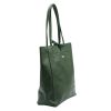 MiaMore 01-014 Z khaki női bőr válltáska 40 x 38 x 13 cm
