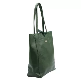 MiaMore 01-014 Z khaki női bőr válltáska 40 x 38 x 13 cm