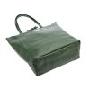 MiaMore 01-014 Z khaki női bőr válltáska 40 x 38 x 13 cm