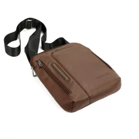  Pierre Cardin IZA364 3746 barna férfi válltáska 26 x 22 x 5 cm