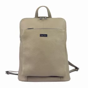   MiaMore 01-015 olasz taupe női bőr hátizsák 30 x 37 x 15 cm