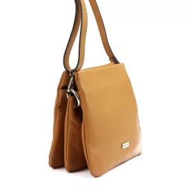 MiaMore 01-022 konyak női bőr válltáska 23 x 21 x 9 cm