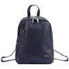 MiaMore 01-025 navy női bőr hátizsák 24 x 30 x 12 cm