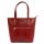 MiaMore 01-011 CROCO piros női bőr kézitáska 38 x 32 x 13 cm