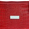 MiaMore 01-011 CROCO piros női bőr kézitáska 38 x 32 x 13 cm