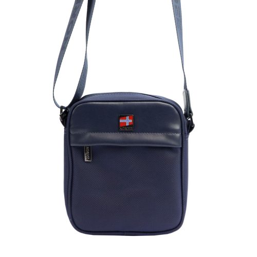 Nordee S110 sötétkék férfi oldaltáska 16 x 19 x 6.5 cm