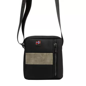   Nordee S115 fekete-szürke kisméretű oldaltáska, válltáska 16 x 18 x 6.5 cm