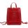MiaMore 01-010 CROCO piros női bőr hátizsák 24 x 28 x 10 cm 