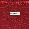 MiaMore 01-010 CROCO piros női bőr hátizsák 24 x 28 x 10 cm 