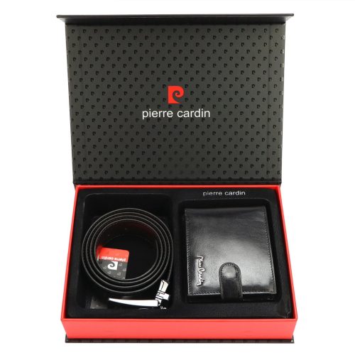 Pierre Cardin ZG-EX-10 férfi marhabőr ajándék szett 25.5 x 19.5 x 5.5 cm