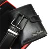 Pierre Cardin ZG-DX-07 fekete férfi bőr öv, pénztárca ajándék szett 120 cm