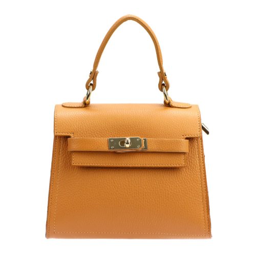 Luka 19-17 MN narancs női bőr kézitáska, válltáska 23 x 19 x 12.5 cm 