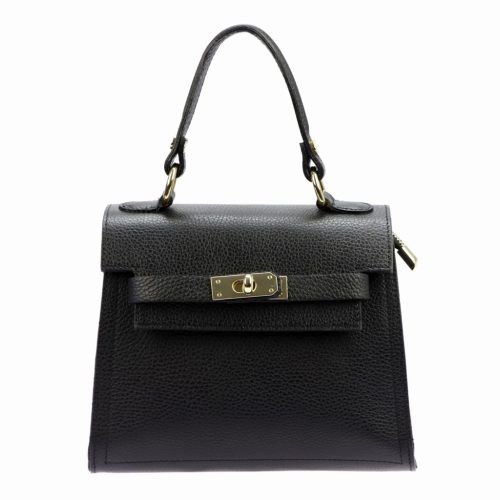 Luka 19-17 MN fekete női bőr kézitáska, válltáska 23 x 19 x 12.5 cm 