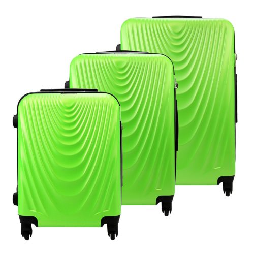 Gravitt 1050 x3 Z zöld abs keményfalú bőrönd szet 55, 68, 75 cm