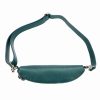 MiaMore 01-029 kék női bőr válltáska, oldaltáska, crossbody 23 x 13 x 6 cm