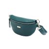 MiaMore 01-029 kék női bőr válltáska, oldaltáska, crossbody 23 x 13 x 6 cm
