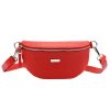 MiaMore 01-029 piros női bőr válltáska, oldaltáska, crossbody 23 x 13 x 6 cm