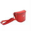 MiaMore 01-029 piros női bőr válltáska, oldaltáska, crossbody 23 x 13 x 6 cm