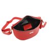 MiaMore 01-029 piros női bőr válltáska, oldaltáska, crossbody 23 x 13 x 6 cm