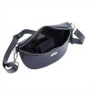 MiaMore 01-029 navy kék női bőr válltáska, oldaltáska, crossbody 23 x 13 x 6 cm