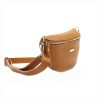 MiaMore 01-029 konyakbarna női bőr válltáska, oldaltáska, crossbody 23 x 13 x 6 cm