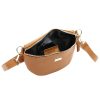 MiaMore 01-029 konyakbarna női bőr válltáska, oldaltáska, crossbody 23 x 13 x 6 cm