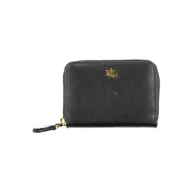 Ralph Lauren fekete női bőr pénztárca 12 x 8 x 2 cm