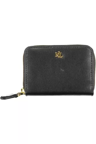 Ralph Lauren fekete női bőr pénztárca 12 x 8 x 2 cm