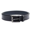 Pierre Cardin AUT 8055 navy férfi marhabőr öv 3.5 cm
