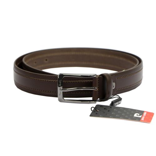 Pierre Cardin GF 9017 barna férfi marhabőr öv