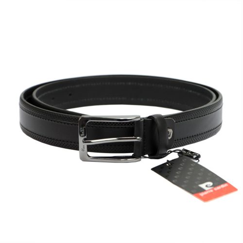 Pierre Cardin GF 9017 fekete férfi marhabőr öv