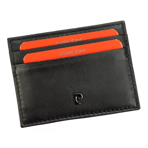 Pierre Cardin TILAK68 5017 fekete bőr pénztárca, kártyatartó 10 x 7.5 x 1 cm