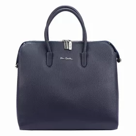   Pierre Cardin 55045 TSC navy női bőr kézitáska, válltáska, oldaltáska 34 x 31.5 x 17 cm