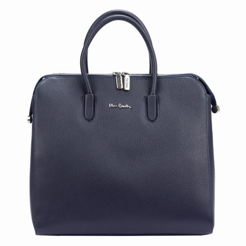 Pierre Cardin 55045 TSC navy női bőr kézitáska, válltáska, oldaltáska 34 x 31.5 x 17 cm