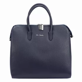   Pierre Cardin 55045 TSC navy női bőr kézitáska, válltáska, oldaltáska 34 x 31.5 x 17 cm