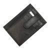 FLACCO 606 fekete férfi bőr pénztárca és irattartó 9 x 13 x 1.5 cm 
