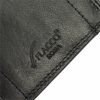 FLACCO 606 fekete férfi bőr pénztárca és irattartó 9 x 13 x 1.5 cm 
