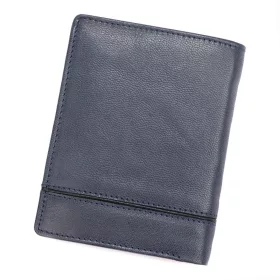  EL FORREST 859-33 RFID navy férfi bőr pénztárca 10 x 13 x 2.5 cm
