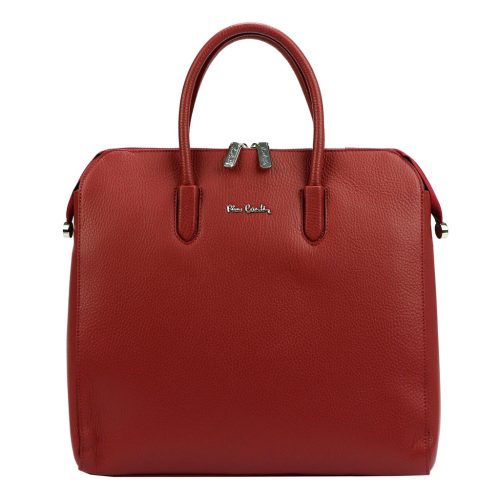 Pierre Cardin 55045 TSC bordó női bőr kézitáska, válltáska, oldaltáska 34 x 31.5 x 17 cm