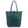 MiaMore 01-014 Z türkiz női bőr válltáska, shopper 40 x 38 x 13 cm