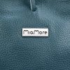 MiaMore 01-014 Z türkiz női bőr válltáska, shopper 40 x 38 x 13 cm