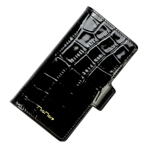MiaMore PHONE CASE L1781 (IPHONE 11) fekete női marhabőr irattartó