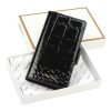 MiaMore PHONE CASE L1781 (IPHONE 12) fekete női marhabőr irattartó 16 x 9 x 2 cm