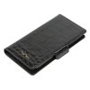 MiaMore PHONE CASE L1781 (IPHONE 12) fekete női marhabőr irattartó 16 x 9 x 2 cm