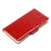 MiaMore PHONE CASE L1781 (IPHONE 12) piros női marhabőr irattartó 16 x 9 x 2 cm