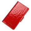 MiaMore PHONE CASE L1781 (IPHONE 12) piros női marhabőr irattartó 16 x 9 x 2 cm