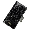 MiaMore PHONE CASE L1781 (IPHONE 12 PRO) fekete női marhabőr irattartó 16 x 8.5 x 2 cm